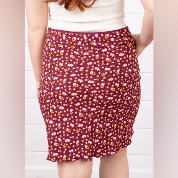 NWT Free People Floral Midi Skirt - Picture 3 of 12